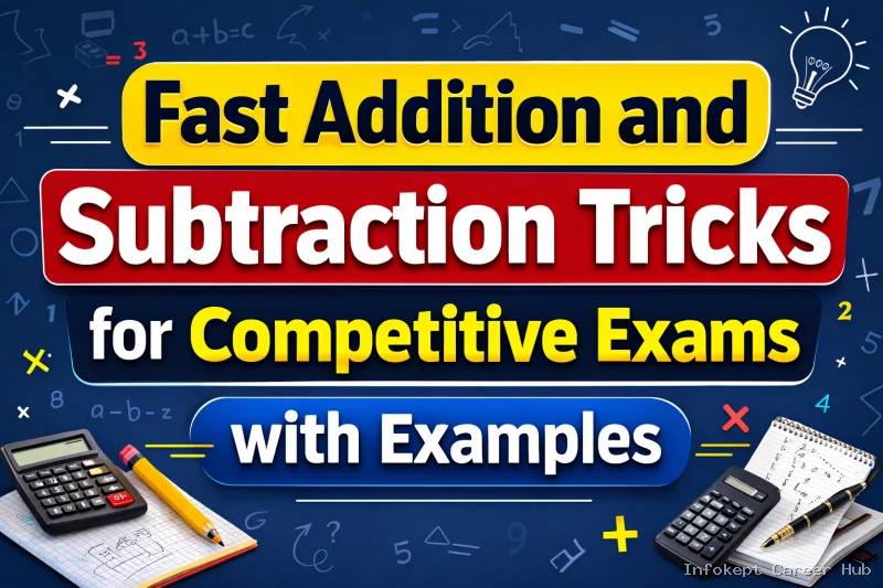 Fast Addition and Subtraction Tricks for Competitive Exams with Examples